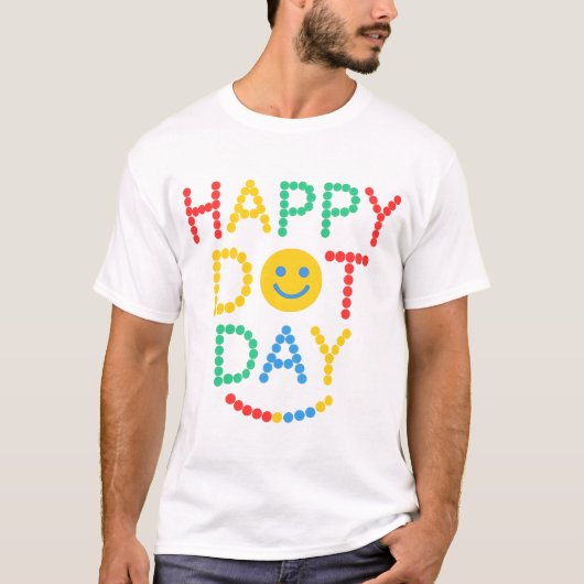 ハッピードットデイのお祝い Tシャツ (正面)