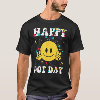 ハッピードットデイキッズメンズ水玉模様キッズボーイズガールズ Tシャツ