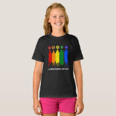 ハッピードットデー絵を描キッズクレオンドットデー Tシャツ (正面フル)