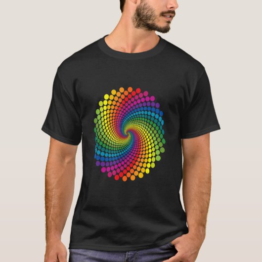 ハッピードッ国際的トデイ水玉模様 Tシャツ (正面)