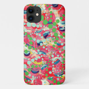 ハッピードツよくはしゃぐとシェイプオリジナルアート iPhone 11 ケース