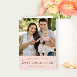 ハッピードツマザーズデイまたは誕生日グリーティングカード カード