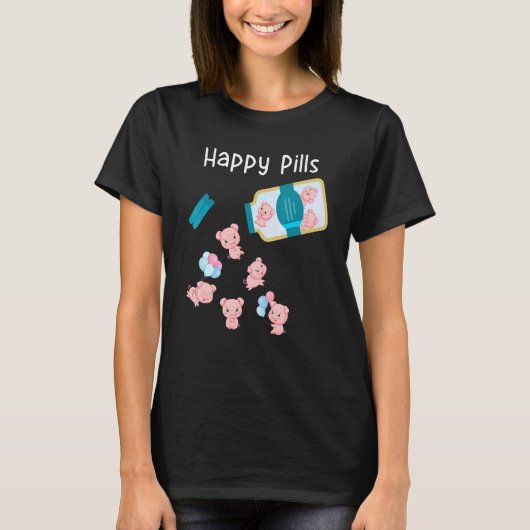 ハッピードピルズピグカワイイ Tシャツ (正面)