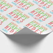 ハッピードライズハネムーングルームニュー結婚カップル ラッピングペーパー (角)