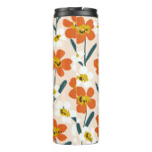 ハッピードライ絵を描開花のシームレスヴィンテージパターン。 タンブラー (裏面)