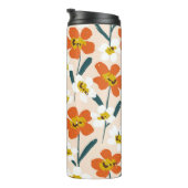 ハッピードライ絵を描開花のシームレスヴィンテージパターン。 タンブラー (回転右)