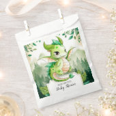 ハッピードラゴンベビーシャワー フェイバーバッグ (クリップ留めされた状態)