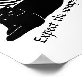 ハッピードラゴ怒ンフライおもしろいキャット ポスター (角)