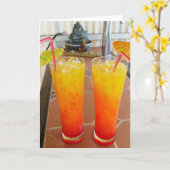 ハッピードリンクグリーティングカード！ カード (黄色い花)