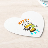 ハッピードリンク日国際的カエル4威厳があるビール ペーパーコースター (アングル)