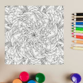 ハッピードルズ:かわいい花色のページ子供へ ポスター