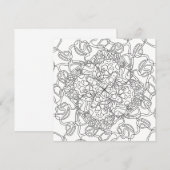 ハッピードルズ：アボカドランドカラーリングフラットカード (正面/裏面)