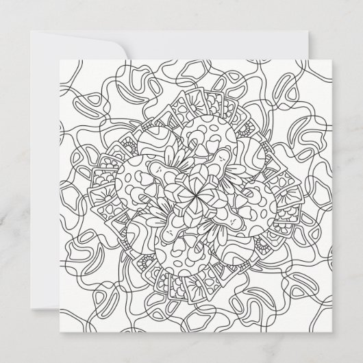 ハッピードルズ：アボカドランドカラーリングフラットカード (正面)