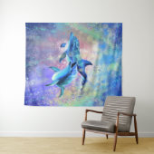 ハッピードルフィンカップタペストリー – ファミリー タペストリー (インサイチュ(横))