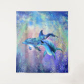 ハッピードルフィンカップタペストリー – ファミリー タペストリー (正面)