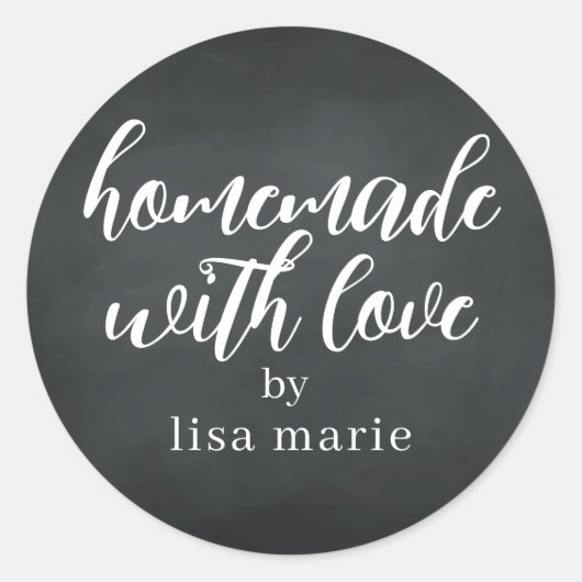 ハッピードルフィンスタジオによる特別なチョークボードギフト ラウンドシール (正面)