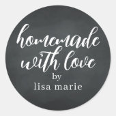 ハッピードルフィンスタジオオリジナル♪手作りラベル チョークボードギフト ラウンドシール (正面)