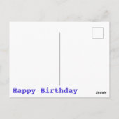 ハッピードルフィンズ誕生日カード ポストカード (裏面)