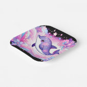 ハッピードルフィンベビーシャワー ペーパープレート (傾斜あり)