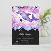 ハッピードルフィンベビーシャワー 招待状 (スタンド正面)