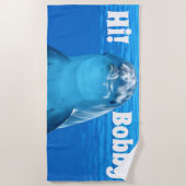 ハッピードルフィン ビーチタオル (正面)