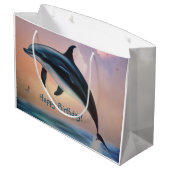 ハッピードルフィン ラージペーパーバッグ (裏面アングル)