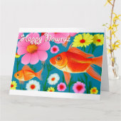 ハッピーナウルーズ カード (黄色い花)