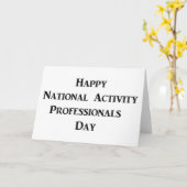 ハッピーナショナルアクティビティプロフェッショナルデー カード (黄色い花)