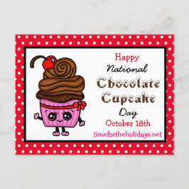 ハッピーナショナルカップケーキの日 – 10月18日 ポストカード