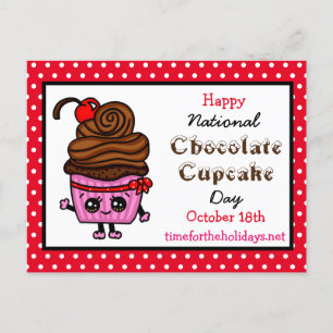 ハッピーナショナルカップケーキの日 – 10月18日 ポストカード