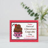 ハッピーナショナルカップケーキの日 – 10月18日 ポストカード (スタンド正面)