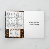 ハッピーナショナルコーヒーの日 - 9月29日 カード (内部)