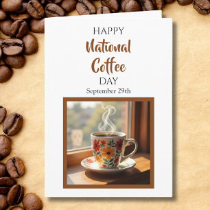 ハッピーナショナルコーヒーの日 - 9月29日 カード