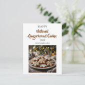 ハッピーナショナルジンジャーブレッドクッキーデー | 11月21日 ポストカード (スタンド正面)