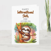 ハッピーナショナルスロートの日 | 10月20日 カード (正面)