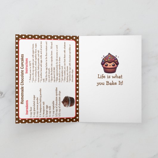 ハッピーナショナルチョコレートカップケーキデー カード (内部)