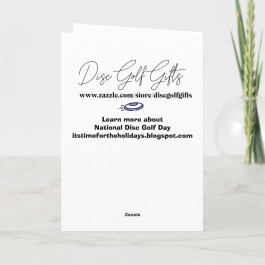 ハッピーナショナルディスクゴルフデー カード (裏面)