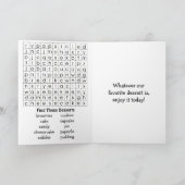 ハッピーナショナルデザートデー | 10月14日 カード (内部)