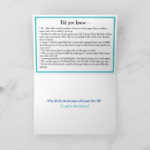 ハッピーナショナルトイレ紙威厳があるデー26日 カード (内部)