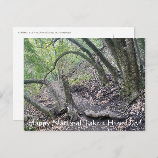 ハッピーナショナルハイキングの日! ポストカード (正面/裏面)