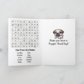 ハッピーナショナルパグデー | 10月15日 カード (内部)