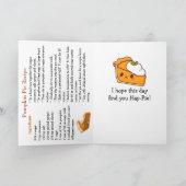 ハッピーナショナルパンプキンパイデー レシピ  カード (内部)