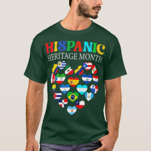 ハッピーナショナルヒスパニック伝統月オールカントリー Tシャツ