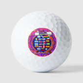 ハッピーナショナルヒスパニック伝統月学院 ゴルフボール (正面)