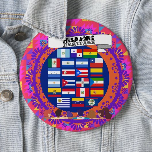 ハッピーナショナルヒスパニック伝統月学院 缶バッジ (インサイチュ)