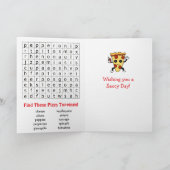 ハッピーナショナルピザデー | 2月9日 カード (内部)