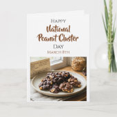 ハッピーナショナルピーナッツクラスターデー | 3月8日 カード (正面)