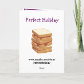 ハッピーナショナルピーナッツバター&ジェリーデイかわいいカード カード (裏面)