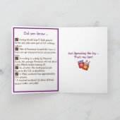 ハッピーナショナルピーナッツバター&ジェリーデイかわいいカード カード (内部)