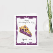 ハッピーナショナルブルーベリーパイデー4月28日 カード (正面)